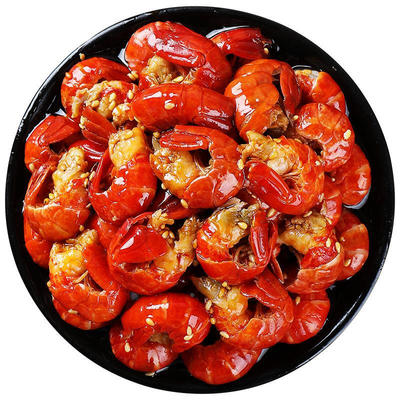 麻辣小龙虾尾开盖即食罐装小零食