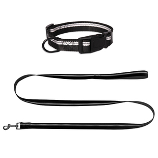 宠物狗狗牵引绳项圈小狗脖圈泰迪柯基反光遛狗绳小型犬专用颈圈