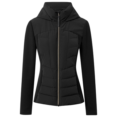 【90鸭绒】CADIDL卡迪黛尔商场同款2025秋新款连帽拼接收腰羽绒服