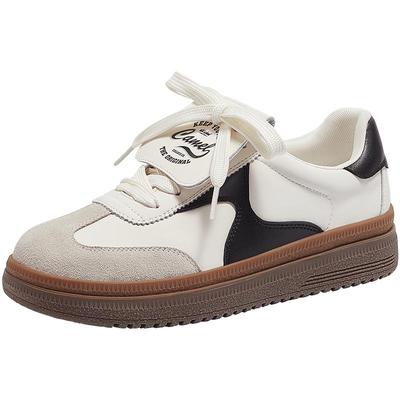 骆驼厚底时尚百搭板鞋