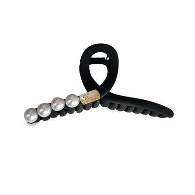 简约百搭高亮珍珠磨砂鲨鱼夹