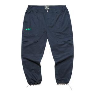 LNBR X ShakeWell联名新品大口袋刺绣嘻哈工装裤男国潮休闲束脚裤