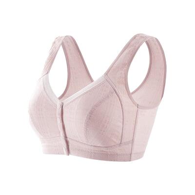 恒源祥妈妈内衣女纯棉大码前扣