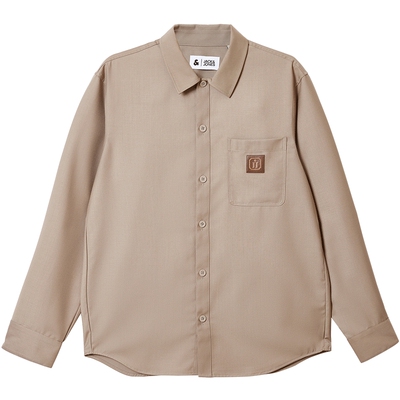 杰克琼斯秋季新款基础百搭舒适宽松宽松长袖翻领衬衫长袖男装