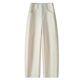 休闲弯刀裤潮流长裤女春秋今年流行的爆款高腰显瘦香蕉裤妈妈裤子