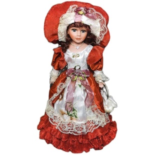 41厘米俄罗斯陶瓷洋娃娃家居美屋装饰摆件欧美出口收藏少女心礼物