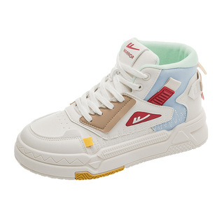 回力女鞋高帮加绒板鞋男女保暖2026春夏季新款厚底增高休闲爆款鞋