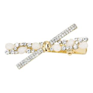 DODOGOGO交叉发夹女款高级精致气质侧边刘海夹甜美少女发饰