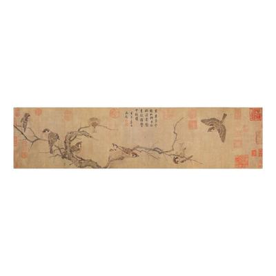 雀图原作高清微喷宣纸复制国画