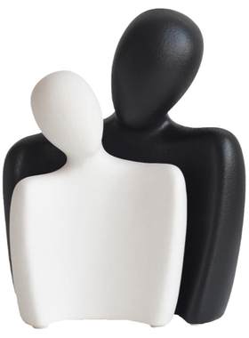 北欧现代创意人物雕塑办公室