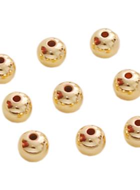 保色光面扁圆珠6*5mm隔珠diy饰品