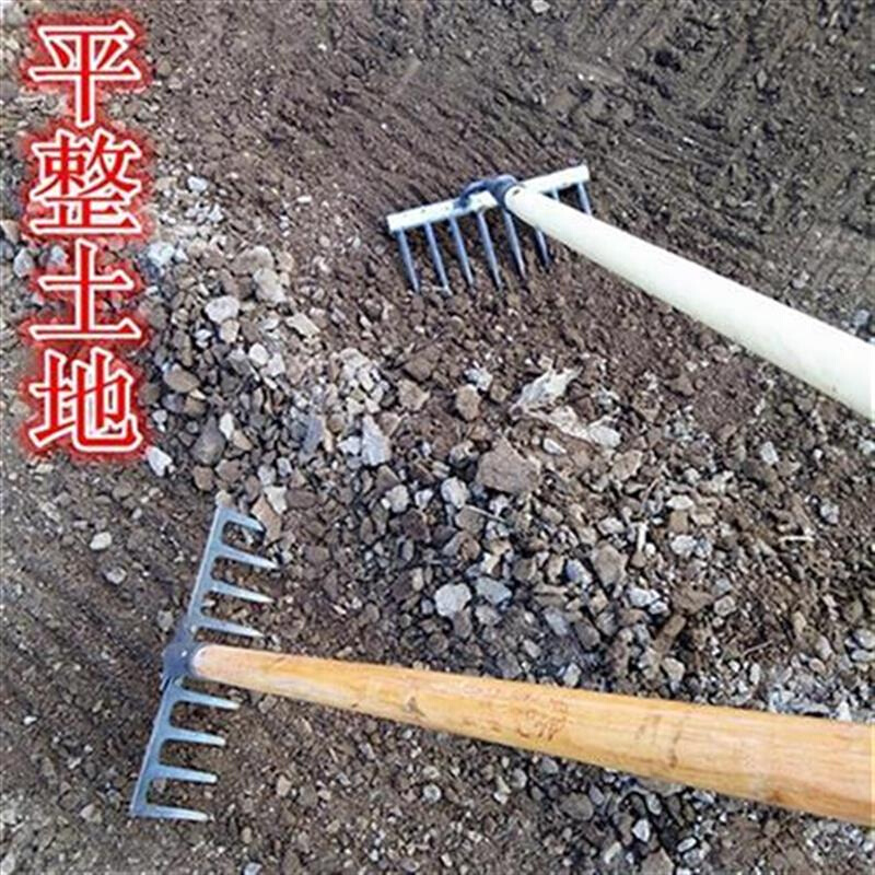 草农具铁钉耙扁形松o土大v钉种菜园艺农用O赶S海落叶齿工具耙子