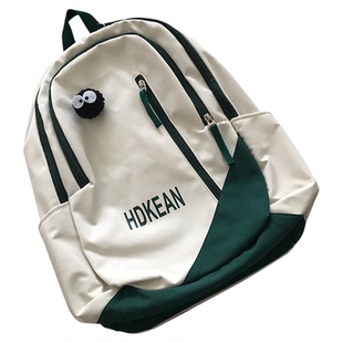 ins日系工装大容量书包女韩版百搭ulzzang原宿风初中学生双肩包男