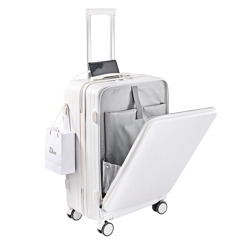前开盖多功能行李箱24寸20皮箱拉杆箱26密码登机箱子手提旅行箱包