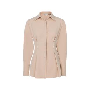 【折扣】INSPIRE STORIES 长袖衬衫春夏收腰明线上衣HM018