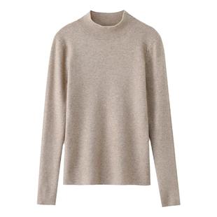 单装原创大码女装秋冬针织半高领打底衫女胖mm200斤内搭毛衣上衣