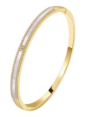 阿吉豆手链满天星金色手镯子手环