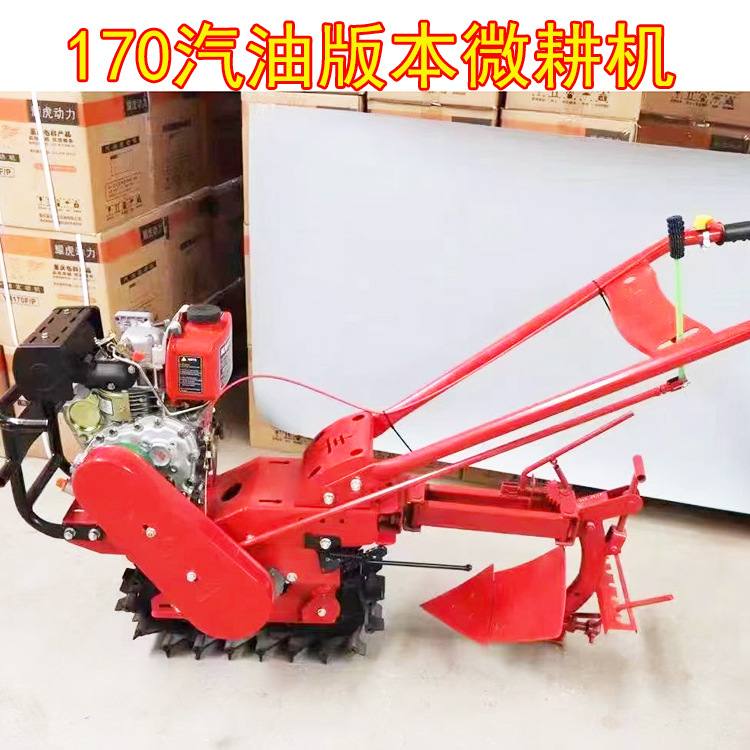 家用小型链轨微耕机 旋耕除草自走式耕地机微耕机小型播种施肥机