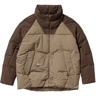 【明星同款】nautica白帆 日系中性潮流拼色立领羽绒服JW3401