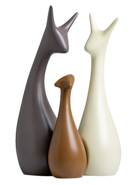 轻奢高端大气家居客厅酒柜摆件