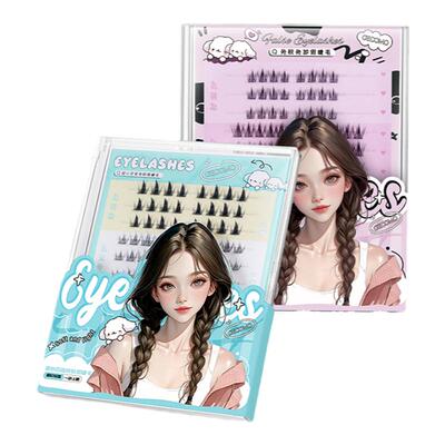 格蒙免胶假睫毛女自然仿真太阳花