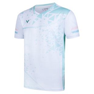 2025春新款victor胜利羽毛球服上衣男女速干专业比赛服运动T50018