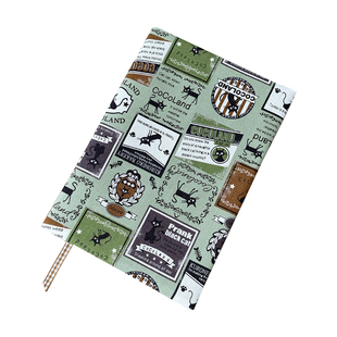 普素手作手工布艺书皮余白hoboweeks五年猫咪A5A6 B6新书手帐书衣