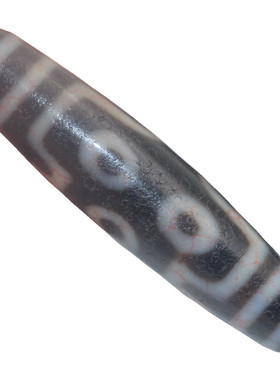 西藏包浆玛瑙朱砂玉髓项坠老天珠