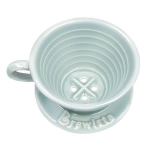 Brewista手冲咖啡篮型陶瓷滤杯滴滤式鎏金蛋糕过滤杯冰晶蓝礼盒装