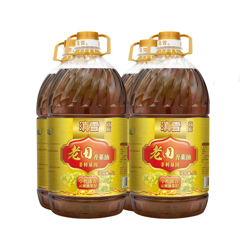 滇雪老田20升小榨菜籽油非转基因