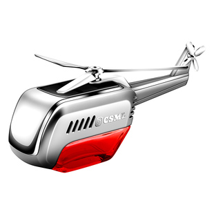 汽车创意摆件太阳能直升飞机模型旋转车载网红香薰车内个性装饰品