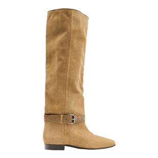 【26早秋新品】ISABEL MARANT RILTON绒面革软筒高帮平底靴