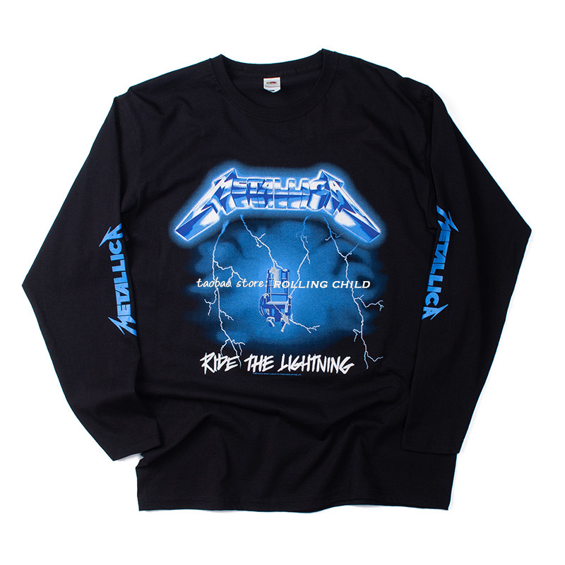 正版Metallica长袖摇滚T恤现行版