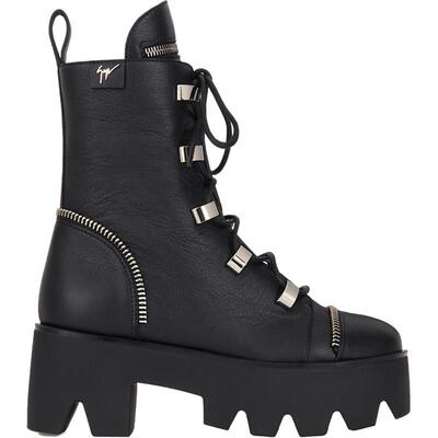 giuseppe女士潮酷厚底增高马丁靴