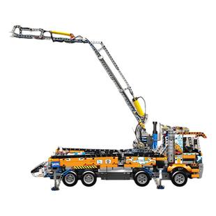 宇星模王19014气动混凝土泵车国产积木高砖拼装模型玩具工程车