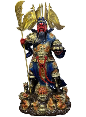 飞龙关公腾飞铜雕纯铜九龙关公