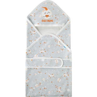 aqpa爱帕新生婴儿包被包单纯棉a类春秋初生宝宝抱被用品产房包巾