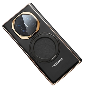 派凡金属翻盖真皮适用华为matext三折叠屏手机壳磁吸支架XTs非凡大师超薄保护套全包防摔外壳新款高级感后壳