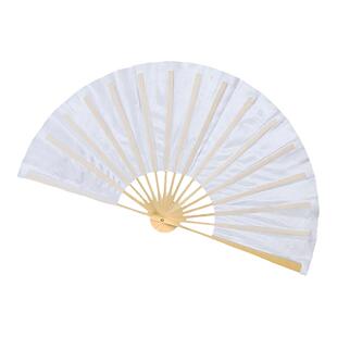 纸扇书生舞蹈扇子折扇她征同款古典舞扇子中国舞民间舞跳舞扇白色