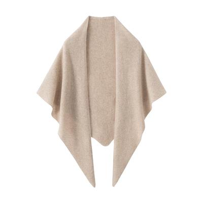 韩系羊绒针织三角围巾女秋冬披肩