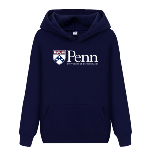 UPenn宾夕法尼亚大学校服卫衣套头连帽学生班服青少年秋冬季外套