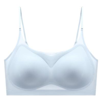 薄冰内衣无钢圈性感大胸显小运动