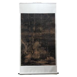 五代 徐熙 雪竹图 名人字画微喷复制装饰画国画学习临摹挂轴装裱