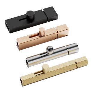 铝合金插销门扣门栓防盗门锁扣门闩卫生间加厚木门销卡扣锁免打孔