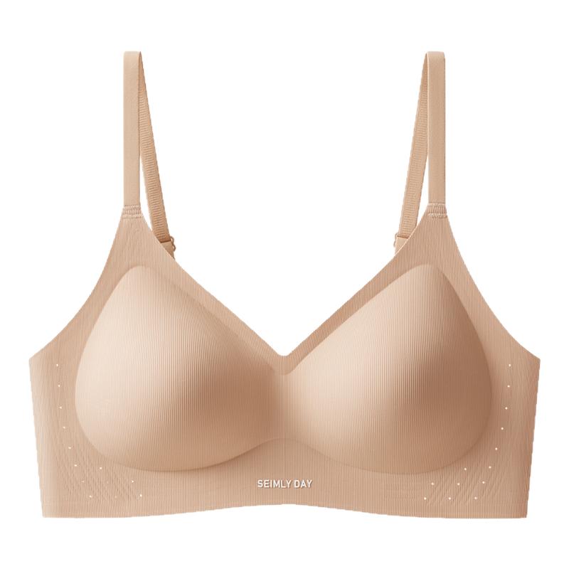 山茶花香氛无痕薄款聚拢文胸