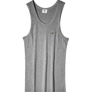 七匹狼背心男士纯棉内搭粗螺纹100%全棉弹力罗纹夏季打底汗衫男款