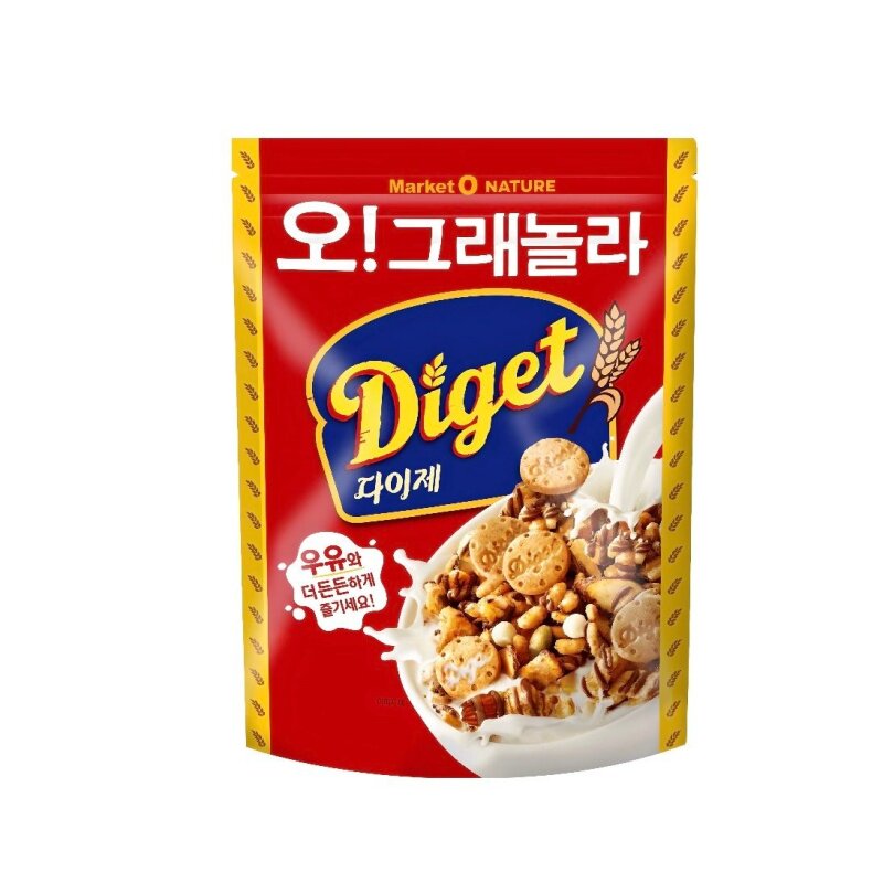 韩国直邮好丽友MarketO手制营养麦片360g坚果巧克力即食早餐麦片