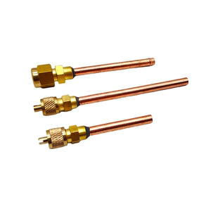 精品纯铜加厚冰箱单向阀针阀加氟嘴充注咀冷柜焊接加液嘴维修配件