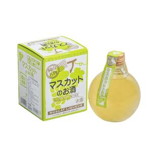 一颗大甜葡萄日本冈山名物麝香葡萄酒先锋葡萄酒白桃酒礼盒赠酒杯