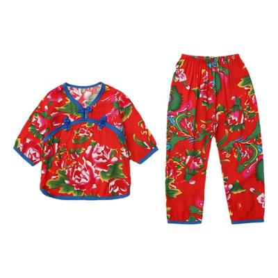儿童夏装家居服纯棉睡衣套装